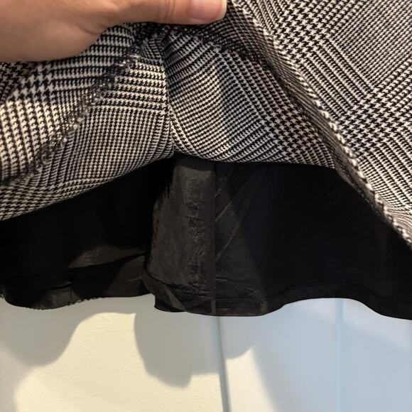 Petite Sophisticate Skirt Size 8 Wool Blend Glen Plaid A-Line Office Made Italy - Picture 7 of 13